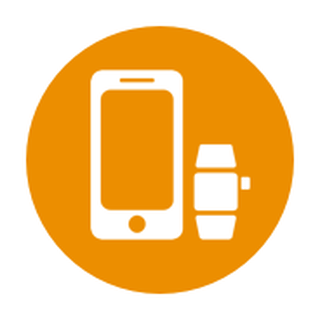 Icon showing phone and watch